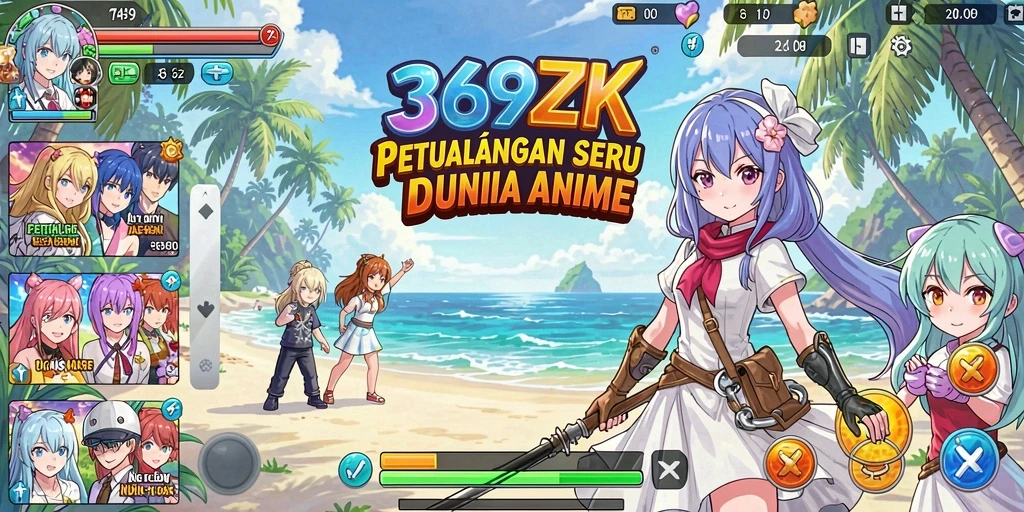 Screenshot menunjukkan pertarungan epik antara karakter anime dalam 369ZK.