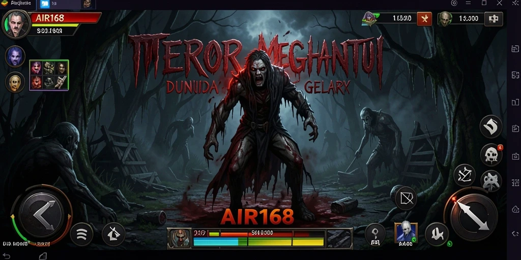 Gameplay menegangkan di dunia gelap dengan momen horor yang mendebarkan.