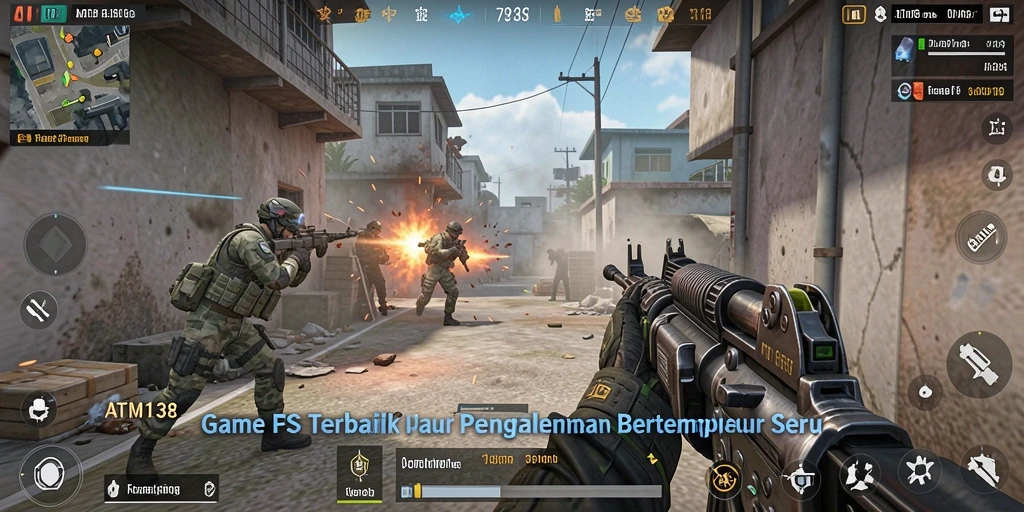 Tampilan gameplay menakjubkan dari ATM138 yang penuh aksi.