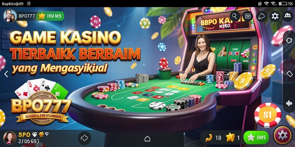 Screenshot BPO777 menampilkan gameplay Kasino yang menarik dan interaktif.