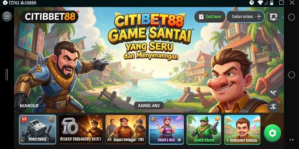 Tampilan gameplay CITIBET88 yang seru dan penuh warna.