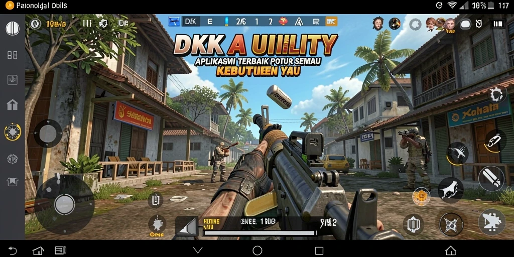 Tampilan utama DKK dengan fitur utility yang lengkap.