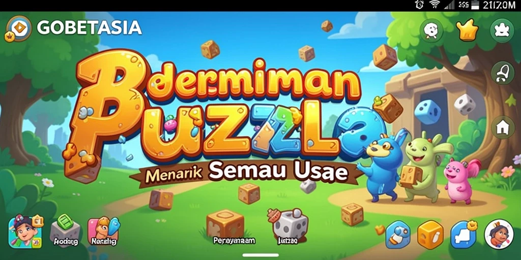 Gameplay GOBETASIA dengan tantangan Puzzle menarik dan menantang.