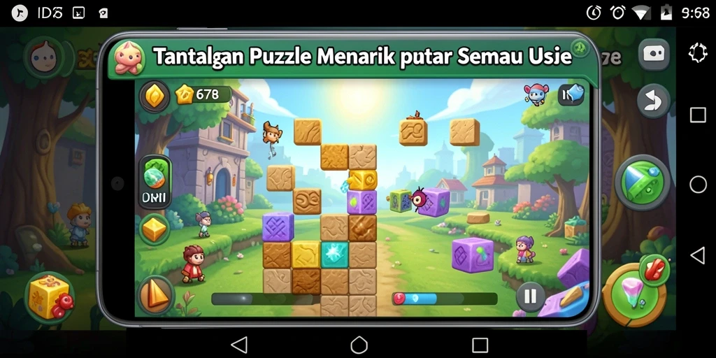 Screenshot gameplay ID678 menampilkan teka-teki yang menantang dan grafis menarik.