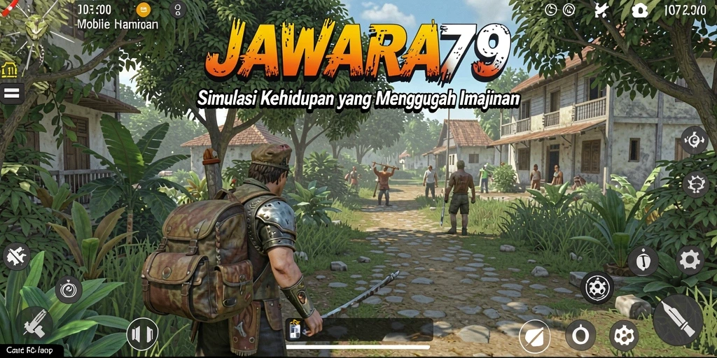 Tampilan gameplay menarik dari JAWARA79 dengan interaksi karakter.