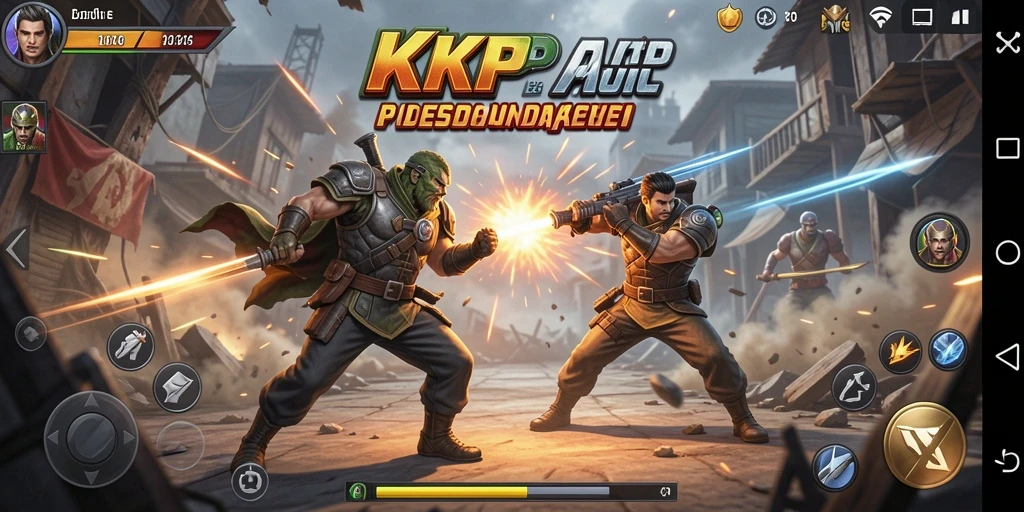 Gameplay aksi seru dalam KKRP yang menampilkan pertarungan mendebarkan.