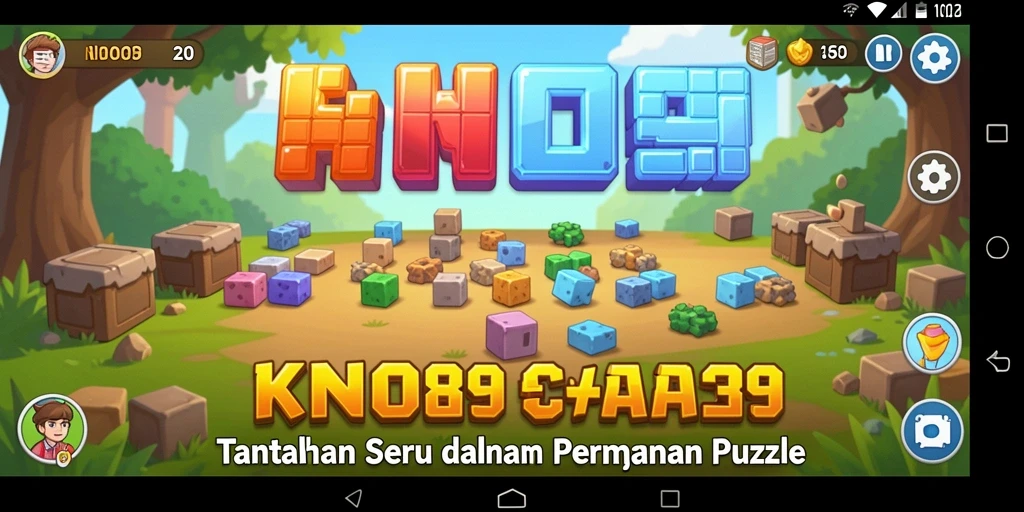 Tampilan gameplay KNO89 yang menantang dan penuh warna.