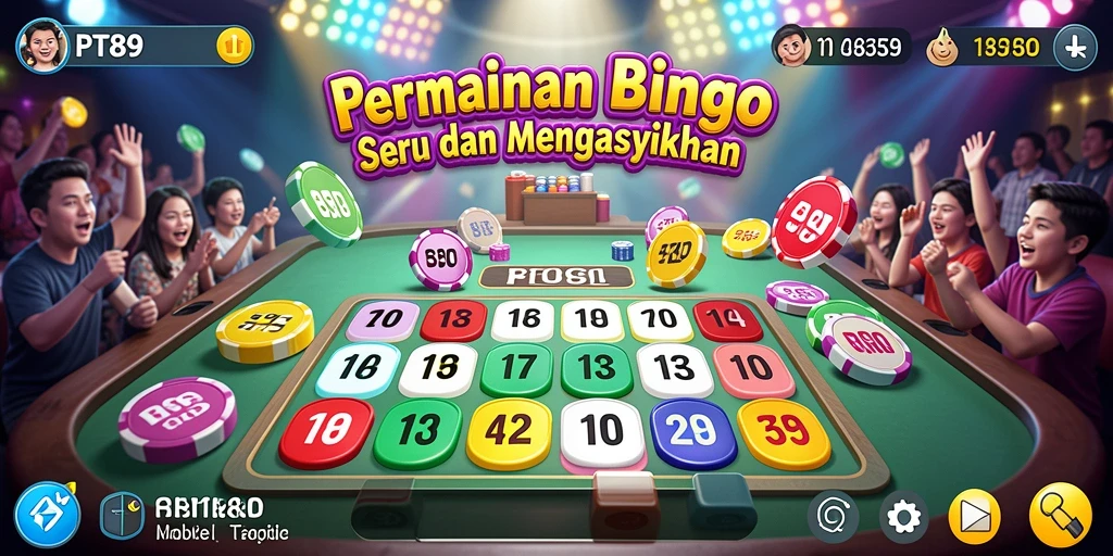 Tampilan gameplay seru PT89 dalam bermain Bingo.