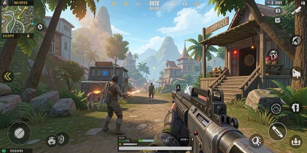 Tangkapan layar gameplay menampilkan pertempuran seru di RVIP2.