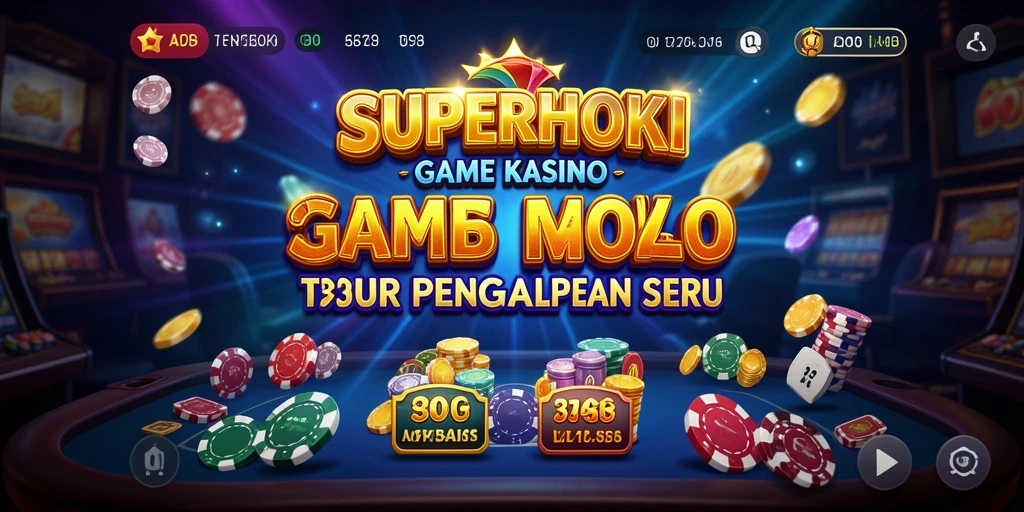Tampilan gameplay SUPERHOKI yang menarik dan menegangkan.