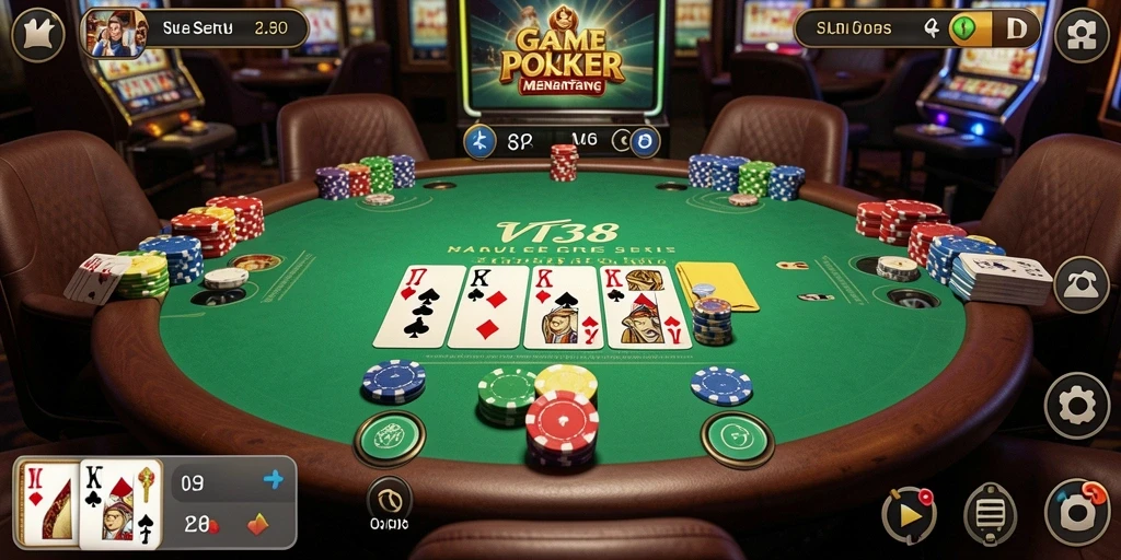 Tampilan gameplay poker yang menarik di VT38.